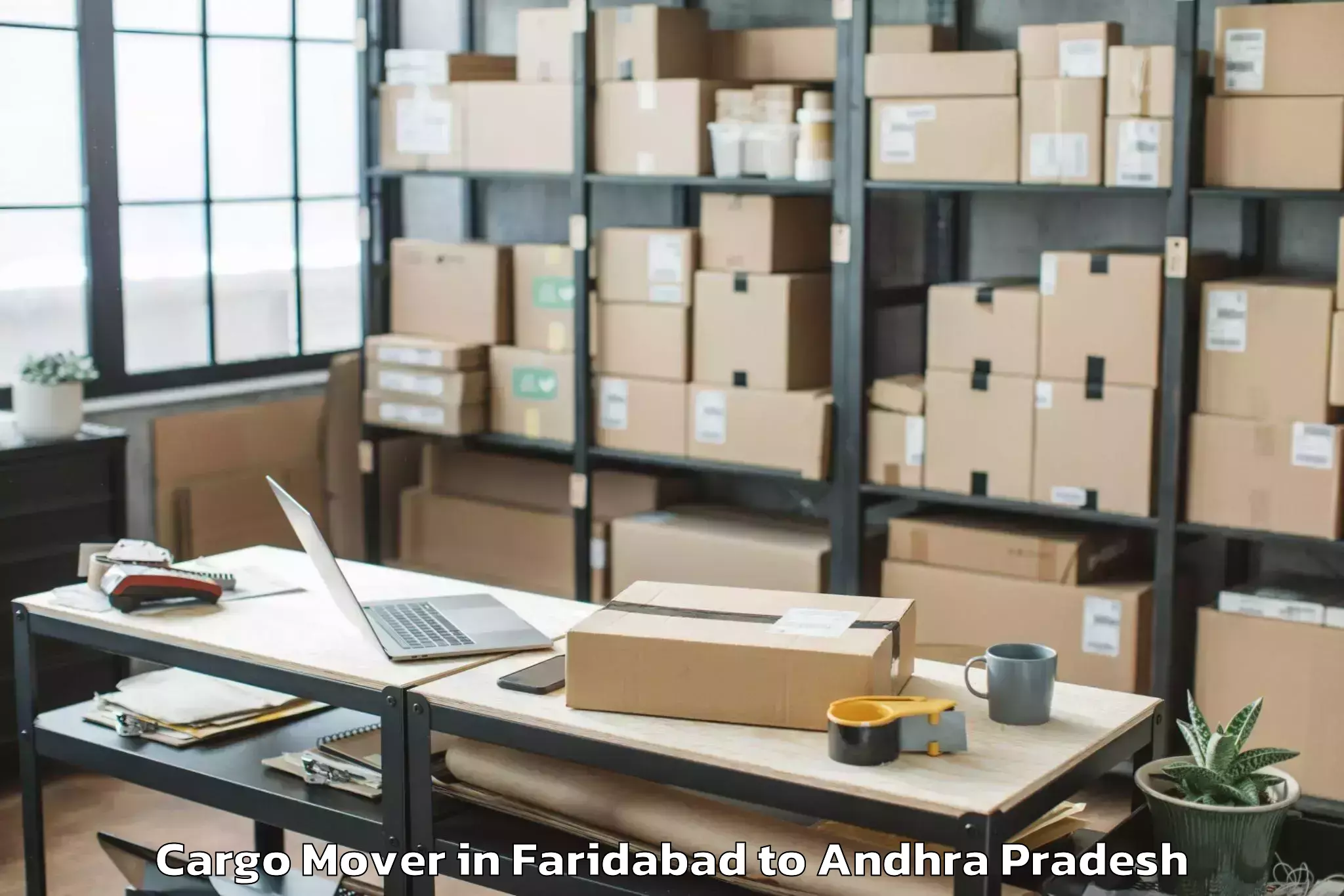 Expert Faridabad to Pedaparupudi Cargo Mover